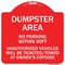 Signmission No Parking Within 50 Ft Unauthorized Vehicles Ticketed Towed at Owners Expense, RW-1818-23638 A-DES-RW-1818-23638 - alternate 1